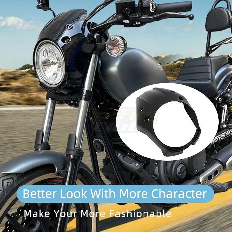 Motocyklový matný černý ABS přední světlomet Kryt kapotáže předního světlometu pro Yamaha XVS 950 SPEC BOLT 950 2013-2022