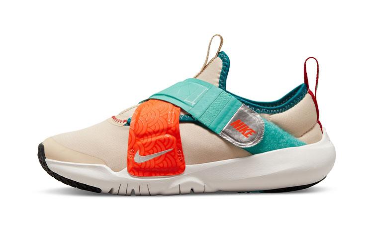 Nike Flex Advance Abrasion Resistant Abrasion Resistant Low top Kids  Running Shoes Beige Orange DQ4500-101 35