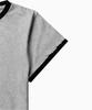 SAINTPAIN Sp Lettering Star Crop Ringer T-Shirt Melange Grey