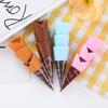 Dollhouse Miniature Simulation Ice Cream Model Fake Crispy Cone Dolls House Creative DIY Play Food Accessories Toys 5pc/lot