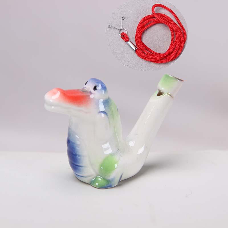 Keramisk Vattenfågel Ocarina Visselpipa - Barns Musikinstrument & Turist Hantverk