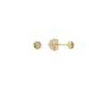 Earrings - LUXENTER - Chikra - 18k Gold Plated - Paved Cubic Zirconia - Gold