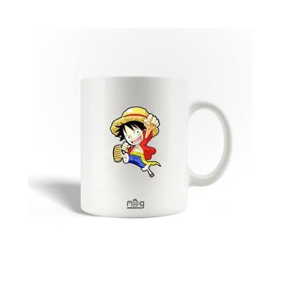 Ceramic Mug - MANIACASE - One Piece - Luffy - 30cl - Dishwasher Safe - White