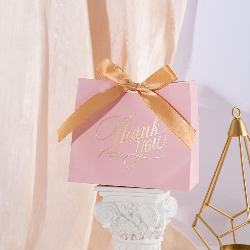 2025 European Style Wedding Candy Handbag Box - Elegant and Fresh Design