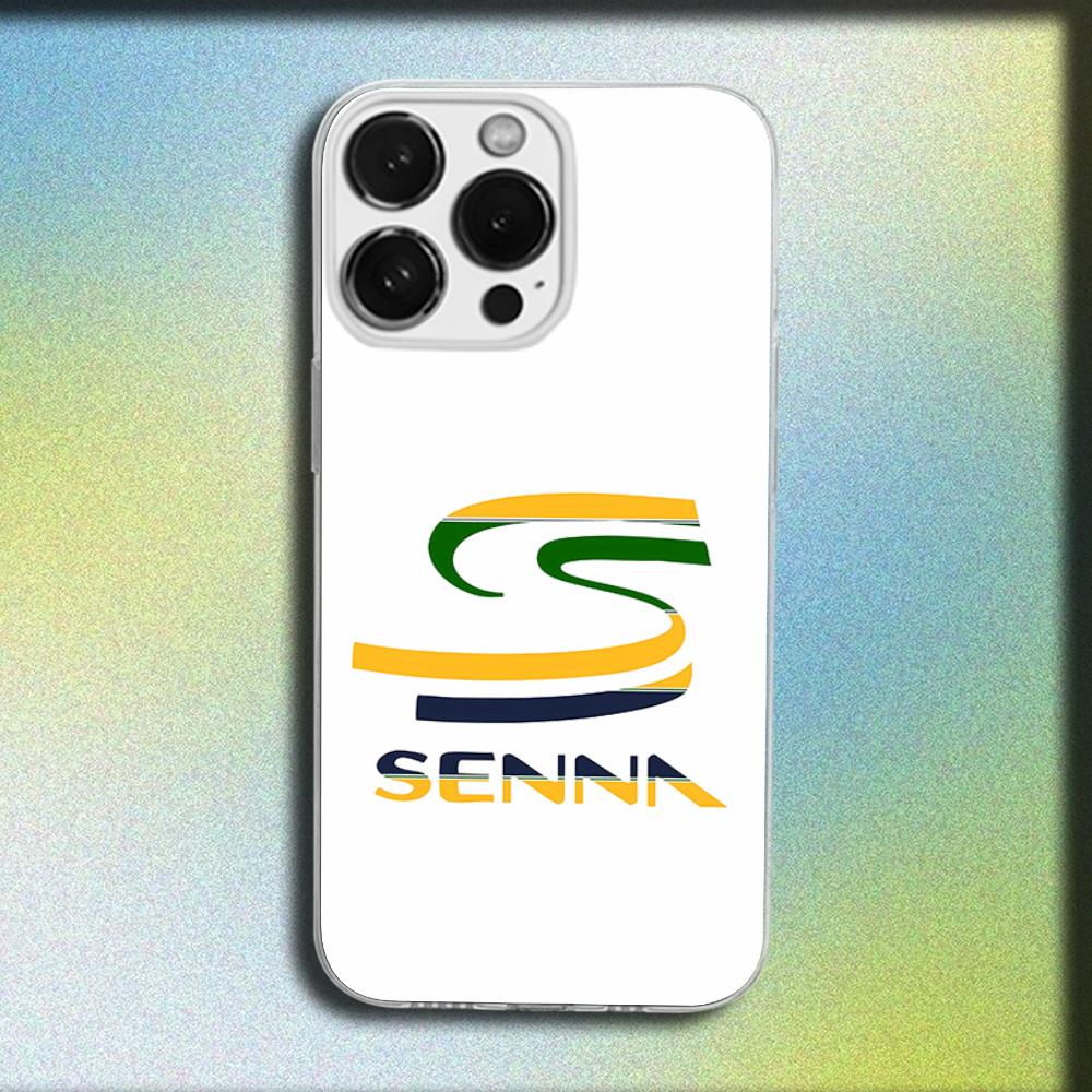 A-Ayrton Senna Phone Case For iPhone 16,15,14,13,12,11 Plus,Pro,Max,XR,XS,Plus,SE,Mini Transparent Soft Cover