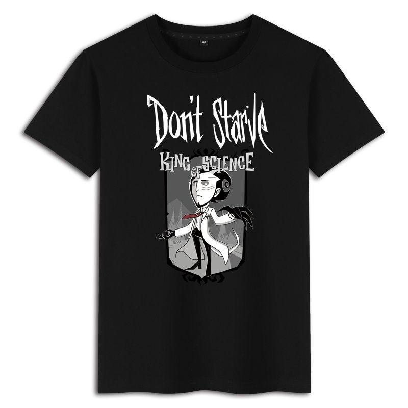Famine Don't Starve Game Printed Summer Boys Cotton Loose Round Neck Short Sleeve T-Shirts Men’s