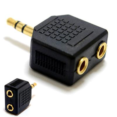 Adaptér audio kabelu Přenosná zvuková zařízení Připojení kompaktních 3,5 mm 1 až 2 audio Y splitter pro páry