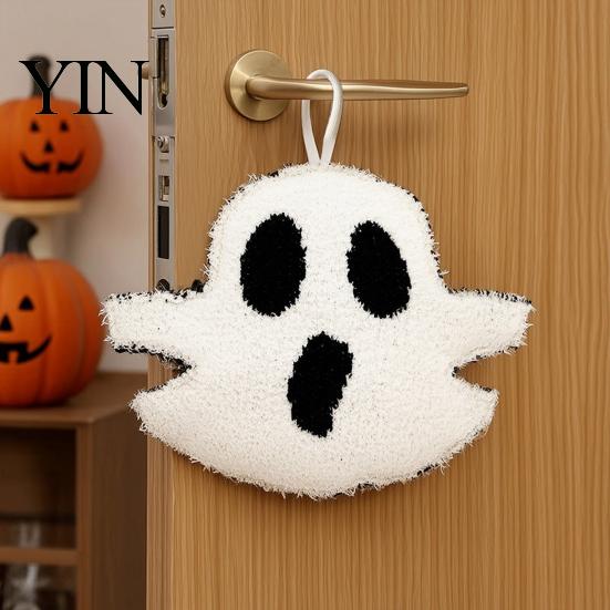 Soft Halloween Plush Toys Ghost Hanging Ornament, Cute Spooky Tabletop Indoor Party Ornaments Figurine, Holiday Atmosphere Props, Funny Supplies Decor