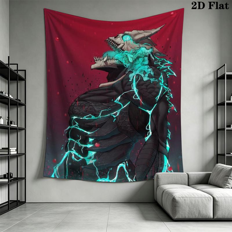 Kaiju No 8 Wall Tapestry Aesthetic Wall Hanging Printed Fabric Blanket Decorative Tapestries for Bedroom Living Room Home Decor