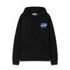 9095 Off-White 2025 Autumn and Winter New OW Blue Letter Arrow Pattern Men's and Women's Hooded Sweatshirt