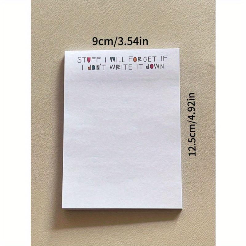 

50 Sheets To-Do List Sticky Notes With Funny Sayings, Memo Pad For Students, Office, And Stationery Back To School one-size