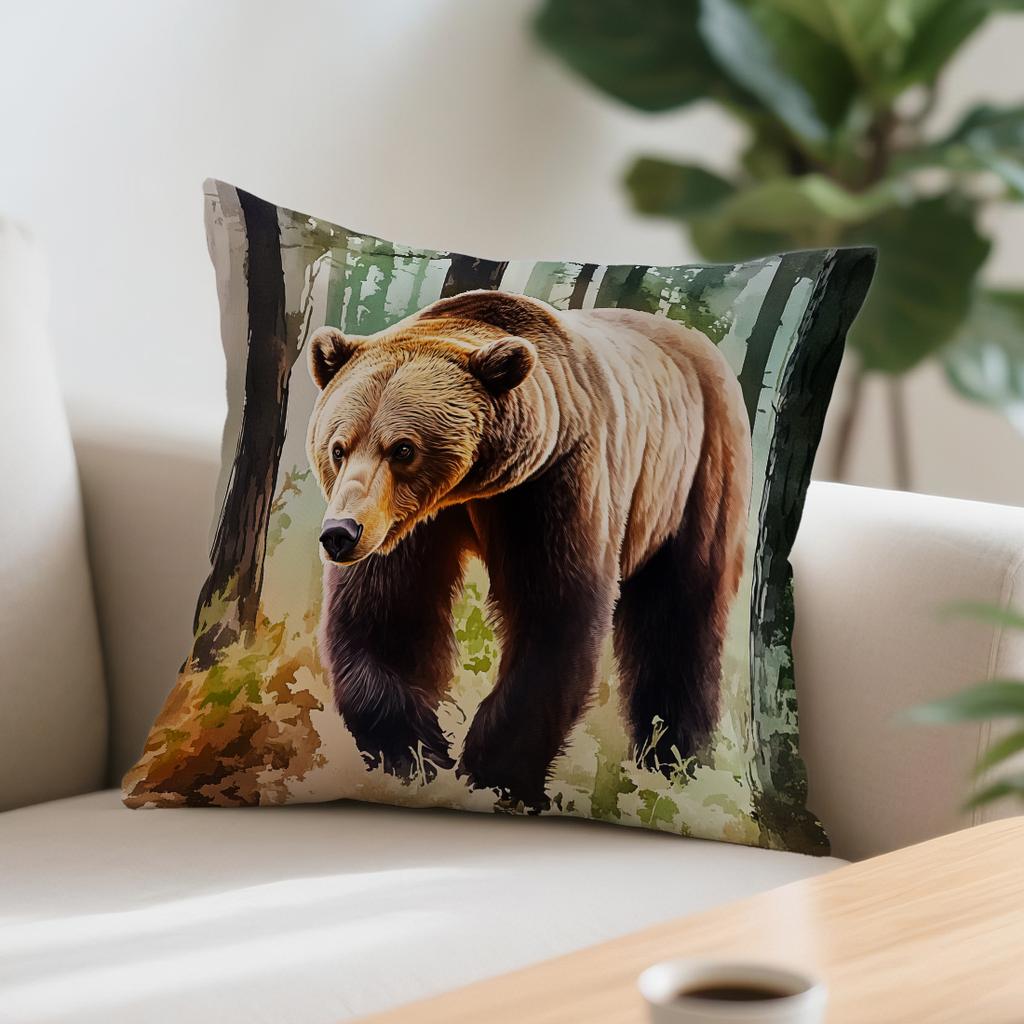 1pcs Jungle Series Pillowcase Square Bedroom Cushion Covers Zipper Living Soft Home Comfortable Decor 45x45cm