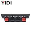 2pcs 6pcs 10pcs 2 3 4 Positions Connector Push In Jack Load Spring 4 Poles Round Square Audio Speaker Terminals Plug Socket Clip