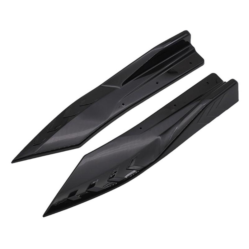 Protector de esquinas de parachoques trasero mejorado, faldones laterales, par de alerones de protección lateral para modificación de automóviles y protección contra colisiones