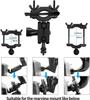 Universal Car Dash Cam Mount Bracket, Shark Fin Rearview Mirror Mount with 16 Adapters, Compatible with Most Dash Cams
