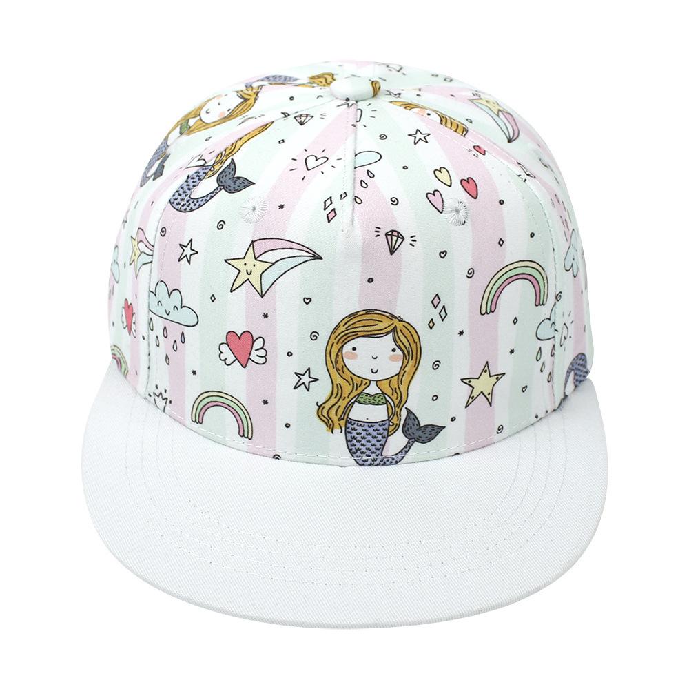 Kids Cartoon Snapback Cap Children's Hip Hop Wide Brim Trucker Hats Outdoor Sport Sun Hat UV Protection Baseball Caps