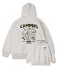 Wild Camping Oversized Fleece Hoodie [Oatmeal]
