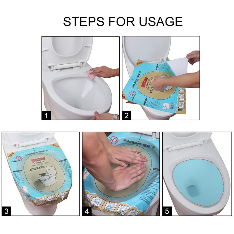 Toilet Unclogging Sticker Strong Disposable Super Pressure Toilet Plunger Toilet Unblocking Post Fix Clogged Film Bathroom