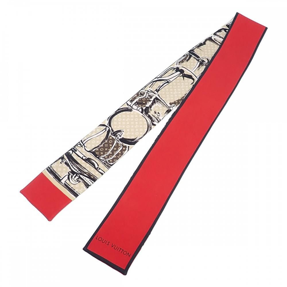 Louis Vuitton M73964 Scarf Red Silk Women