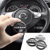 BQYVQY1 5.2x4.4CM ABS Logo Car Steering Wheel Emblem Sticker For Nissan Qashqai Juke Pulsar Sentra Altima Patrol Micra Rogue Alm