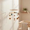 DIY Wooden Mobile Hoop Handmade Bamboo Crib Unfinished Nursery for Newborns, Infants