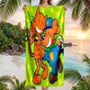 Dog Man Fashion Beach Towel: Ideal for Summer Adventures Soft, absorbent and quick drying suitable for swimming and bathing