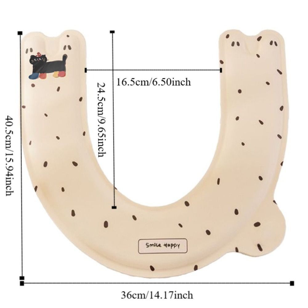 3PCS Handheld Toilet Seat Cover Comfortable Toilet Pad Paste Type Toilet Cushion  Home Use