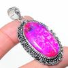 Natürlicher Rosa Triplet Opal 925 Sterling Silber Schmuck Anhänger 2,44" AP-14542