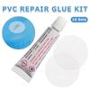 10 Set Inflatable Repair Kit Pvc Patches Glue Air Mattress Inflating Air Bed Boat Sofa Repair Kit