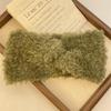 Women's Winter Plush Retro Elastic Headband with Earmuffs - Thick, Warm, Cold-Proof Fashion Accessory
