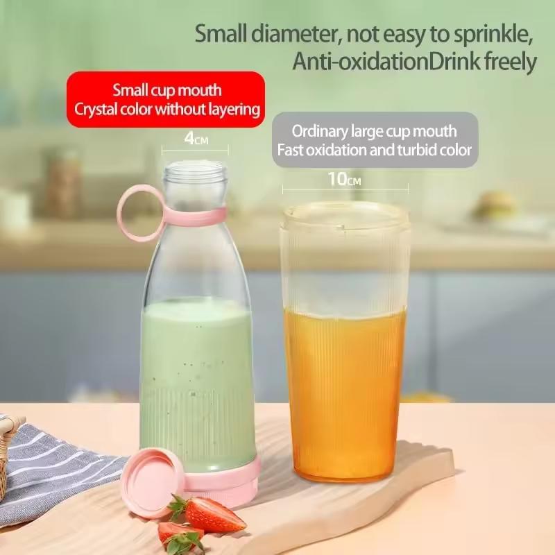 Juice Blender Grinder Rechargeable Mini Juice Bottle Wireless Usb Juice Machine Portable Blender Large Capacity