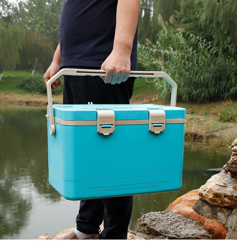Sea Fishing Insulated Tackle Box with Oxygenator - Lightweight, Refrigerated, and Perfect for Live Shrimp.