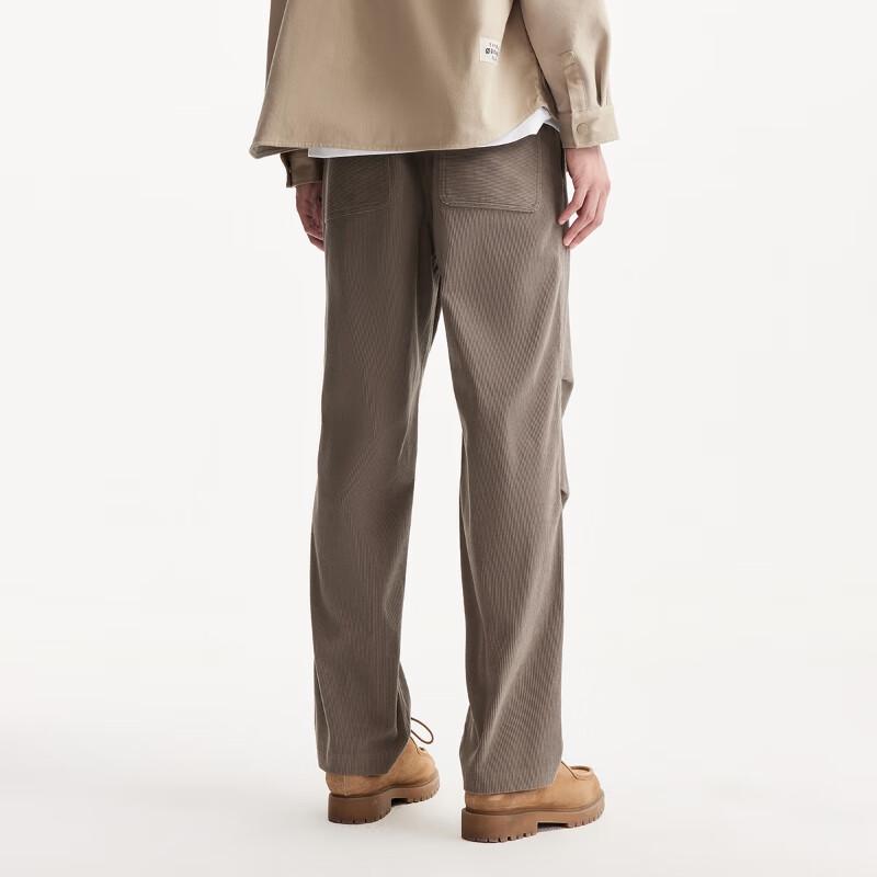 JACK&JONES Men's 2025 Autumn Corduroy Straight-Leg Casual Pants