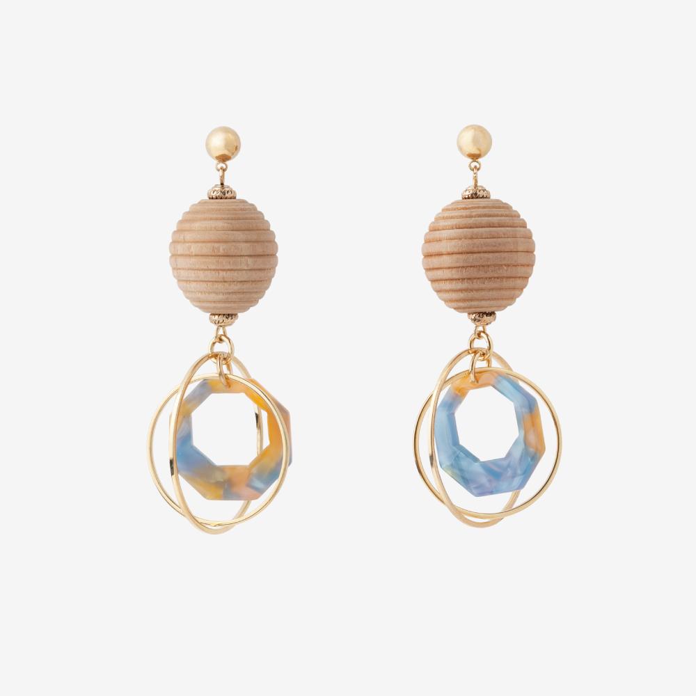 My Omelet Honeybee Cross Earrings
