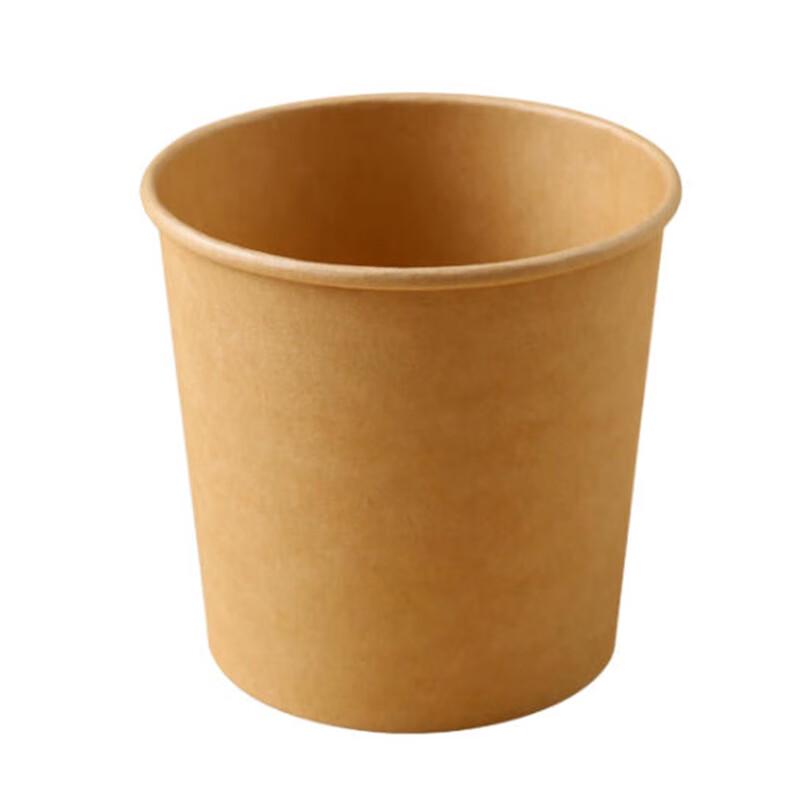 Sheng Bi Lai Disposable Kraft Paper Soup Cups with Lids