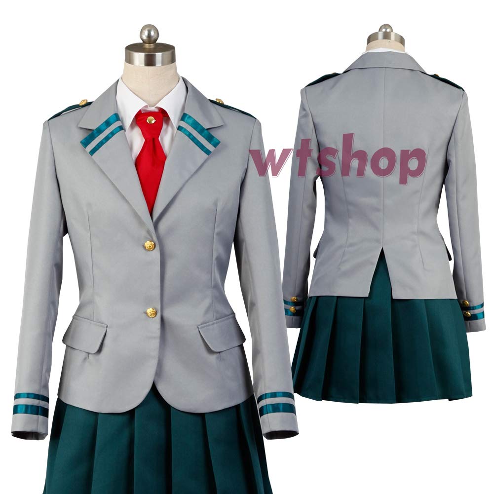 

My Hero Academia Ochaco Momo Tsuyu Yuei High School Cosplay Costume [wtshop] Uraraka, Yaoyorozu, Asui, Girls, Heroaca, Uniform, (Women s S)