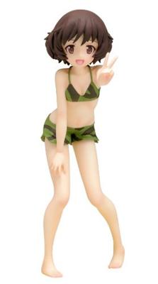 BEACH QUEENS Girls Panzer Yukari Akiyama Scale PVC Painted Finished Figure & 1/10