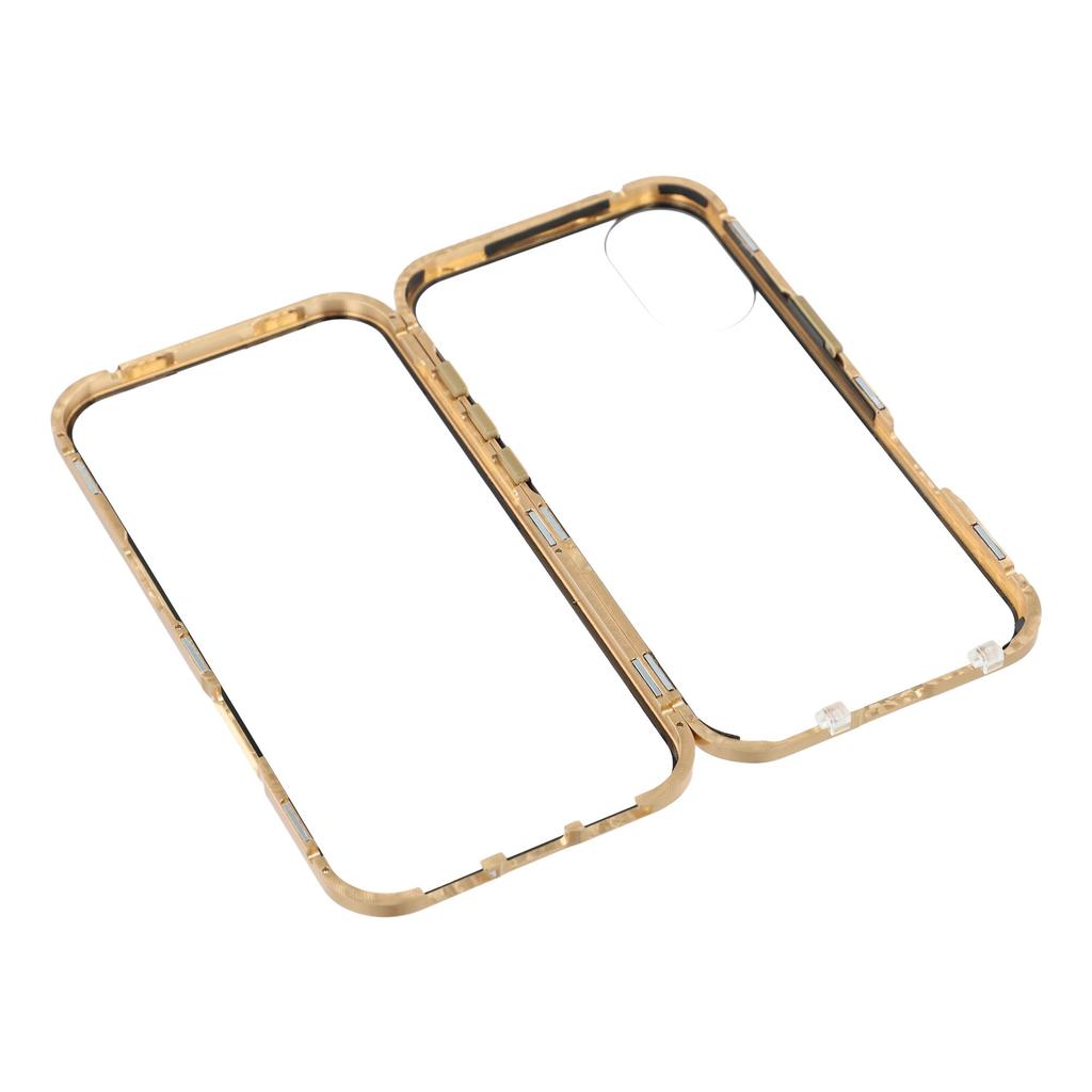 For iPhone 17 Case Double-Sided Tempered Glass Magnetic Clear Phone Cover