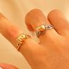 Gothic Dark Style Color Blocked Skull Ring For Men And Women Daily Charming Jewelry Gift