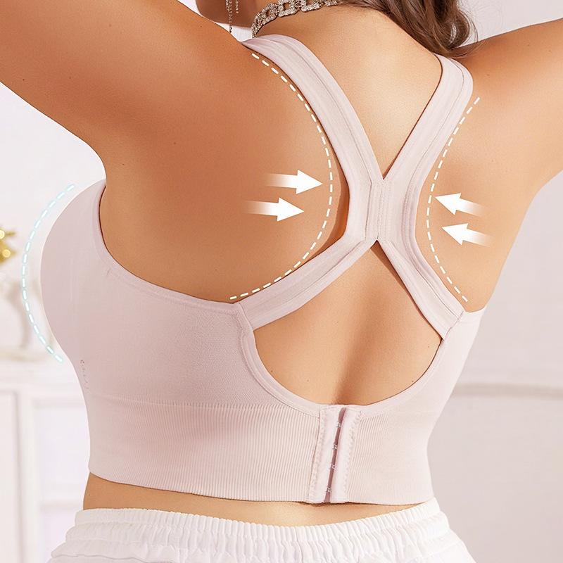 Women Push Up Sports Bra Gym Top Yoga Bralette Bandage Back Workout Fitness Crop Top Athletic Sportswear