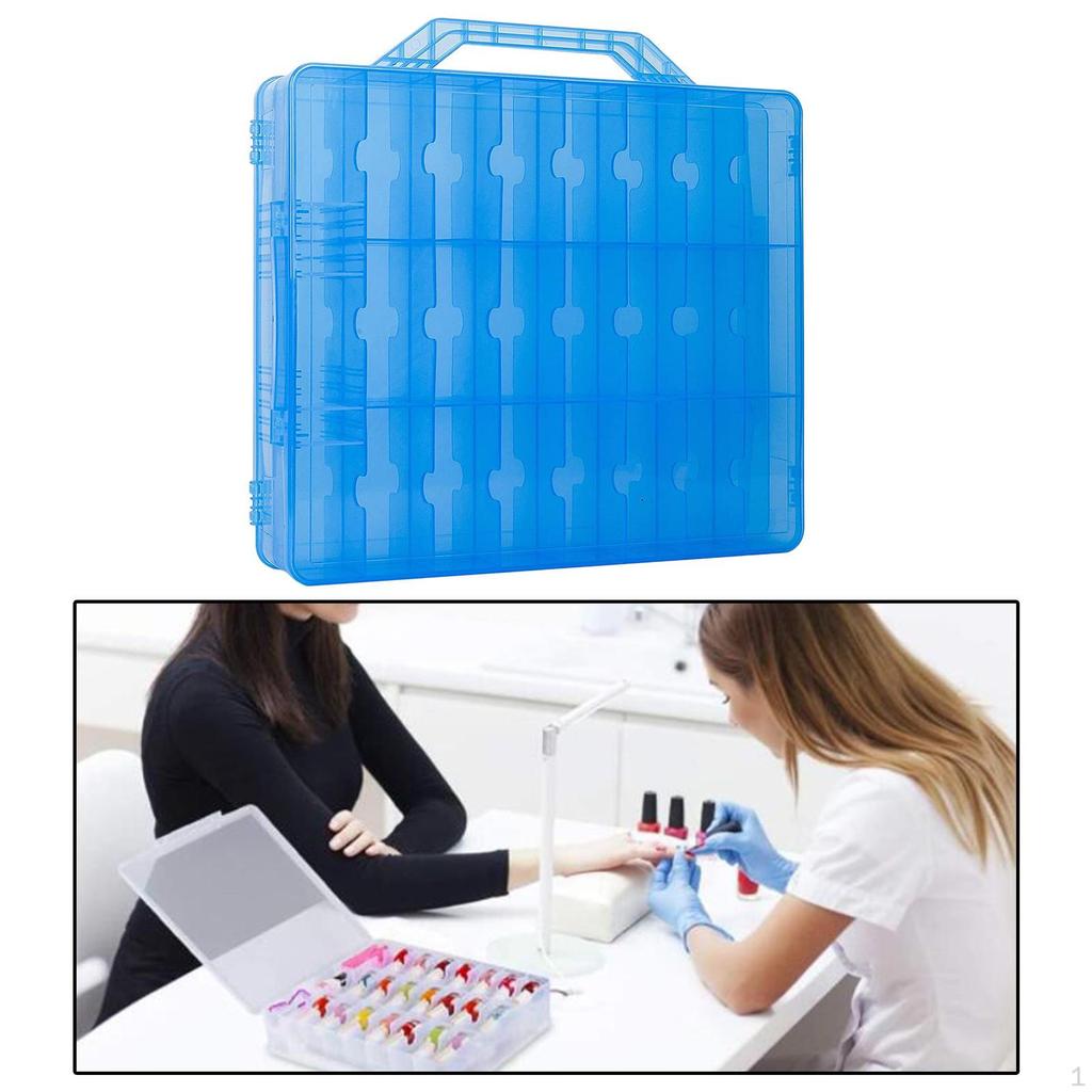 48 Bottles Gel Nail Polish Organizer Case Holder Double Side for Acrylic