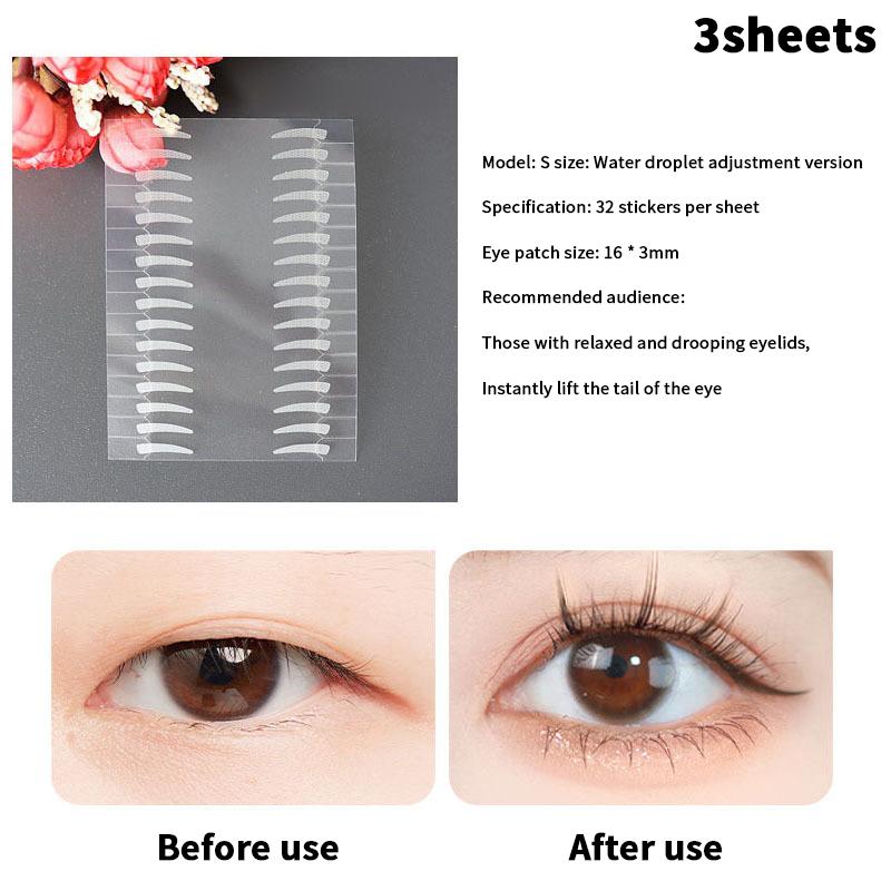 

3/5/10 Sheets Eyelid Tapes Stickers Invisible Double Fold Eyelid Paste Self-Adhesive Natural Eye Tape Make Up Tool S M L S 3sheets