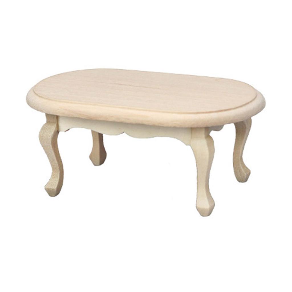 1:12 Dollhouse Miniature Furniture Coffee Table Dollhouse Living Room Decoration Model Tea Table Dollhouse Accessories
