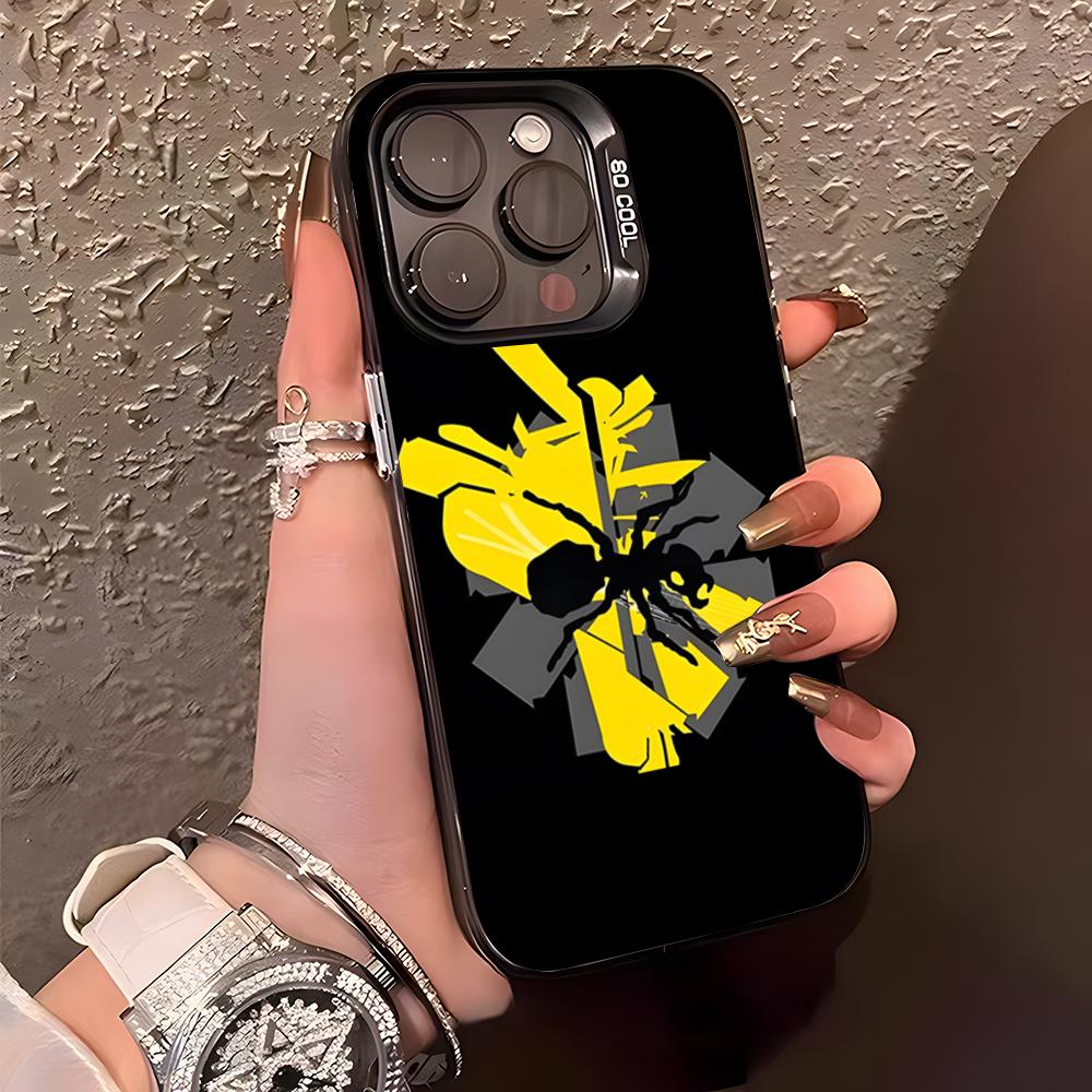 The Prodigy Artist Logo Phone Case For IPhone17 Air 16 15 14 Plus 13 12 11 Pro XS Max Silver Black Bumper Case