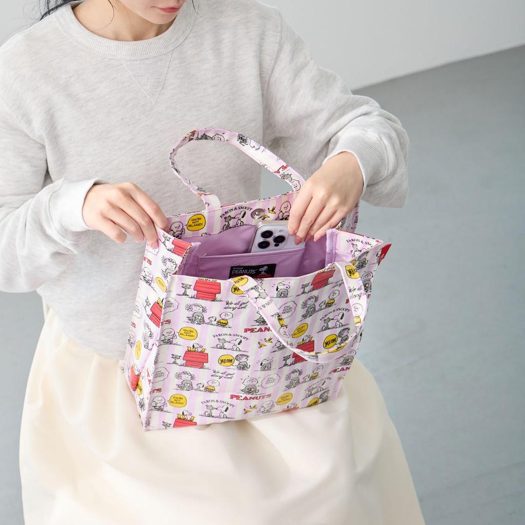 Snoopy Tote A4 Box 8516 Bag, Size, Vertical, Type, Self-Standing, IP.A.Quatre.Lami.Peanuts-1H