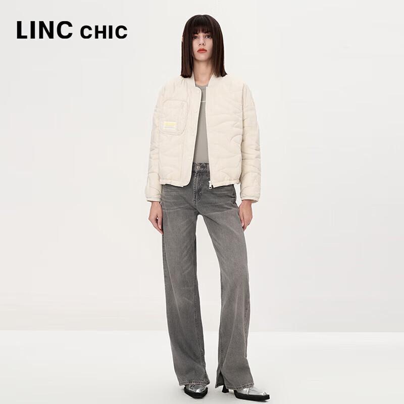 Jinyujie Women's Lightweight Duck Down Baseball Jacket