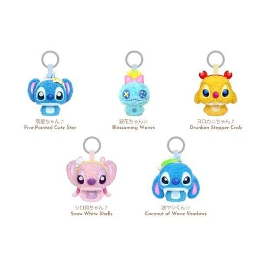 TOP TOY Disney Stitch Mochimochi Bouncing Fur Series Plush Pendant 1 Piece Gachapon Blind Box Figure Plastic Model Premium Birthday Present Character