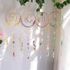By Modern Minimalist Fashion Rainbow Color Crystal Indoor Decoration Moon Sun Catcher Irregular Small Pendant Wind Chime