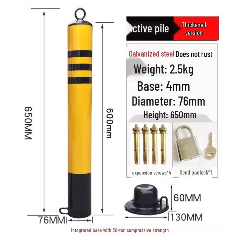 

Movable Pressure-Resistant Parking Lock Pillar