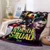 This 3DThe new Suicide Squad printed blanket is a warm and comfortable flannel blanket suitable for bedrooms, sofas, beds, chai
